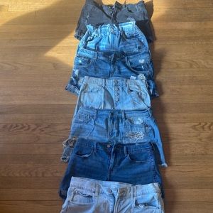 • 7 Pair Of Denim “Boy Friend” Shorts 
• All relatively the Same Size